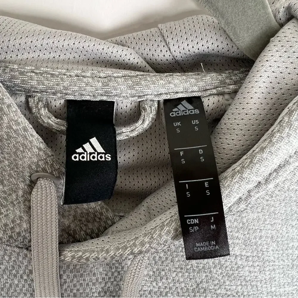 Adidas Men’s Climawarm Hoodie Sweatshirt Small Gray